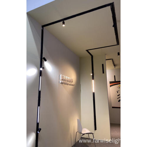 magnetic LED track spot light showcase showroom museum